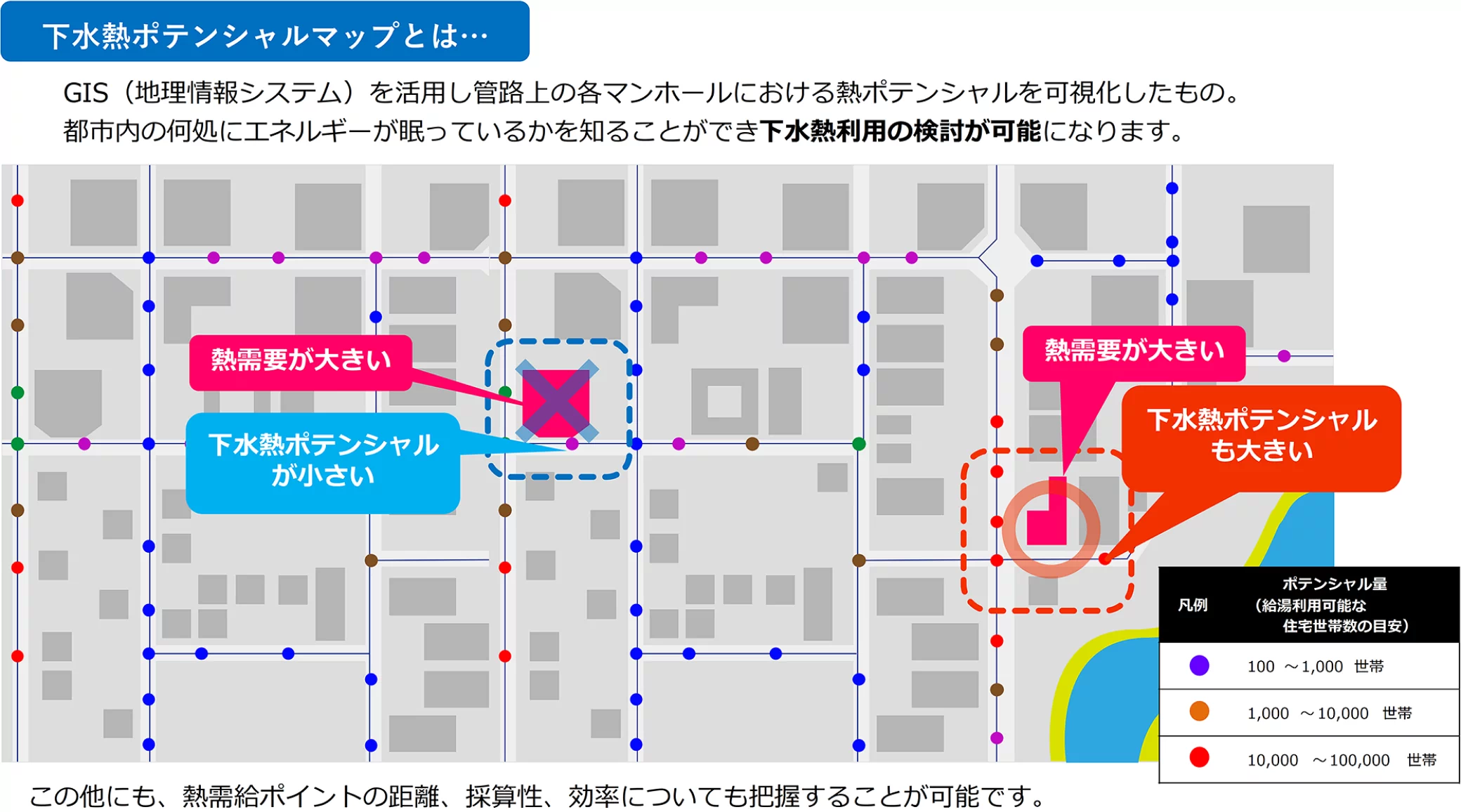 下水熱ポテンシャルマップとは…